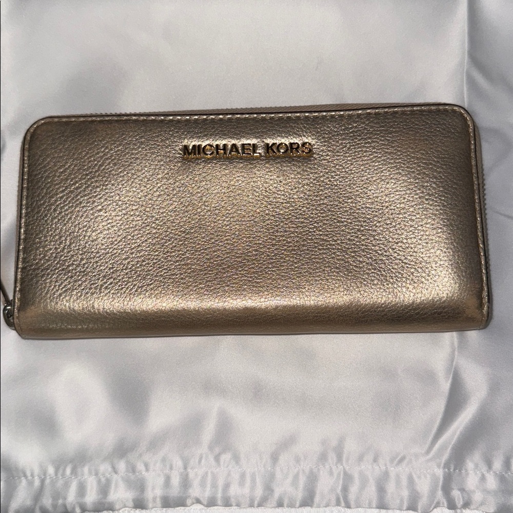Michael Kors Metallic Gold Wallet